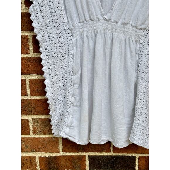 Seaspice Resort Wear Beach Swim Cover-Up Top Smock Waist White Size Small - Picture 10 of 12